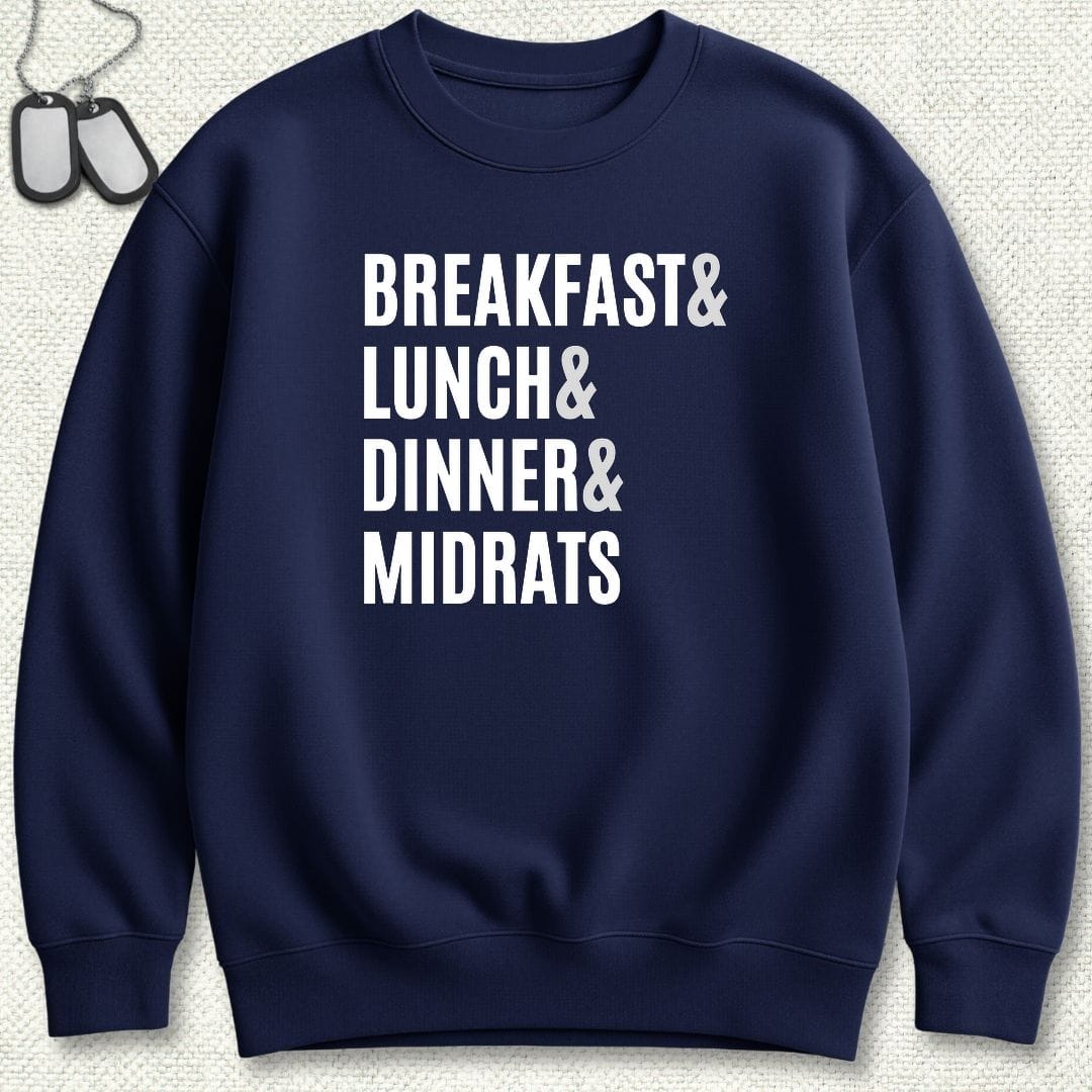 NavyHumor Sweatshirt S / Navy Navy Meals Sweatshirt