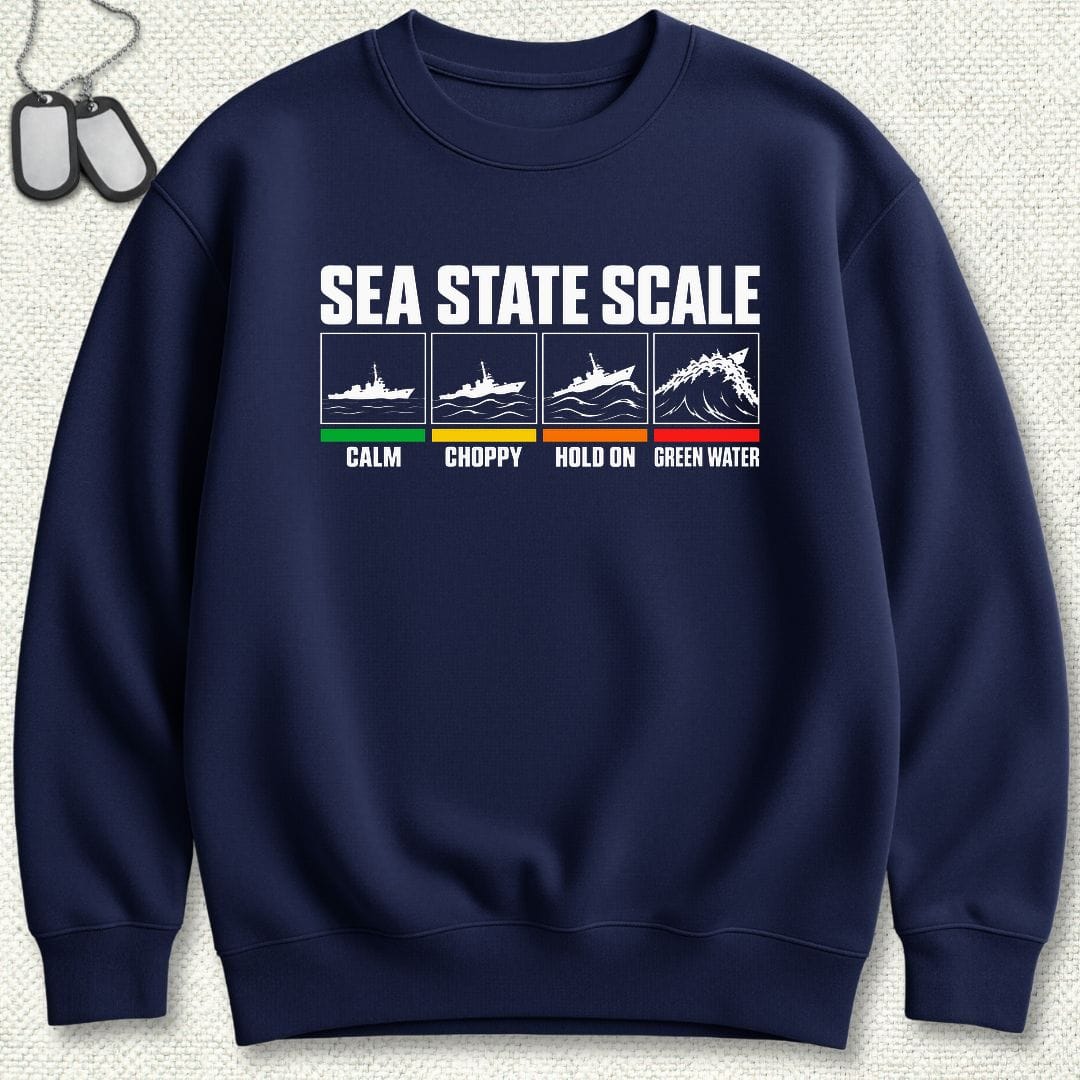 NavyHumor Sweatshirt S / Navy Sea State Scale Sweatshirt