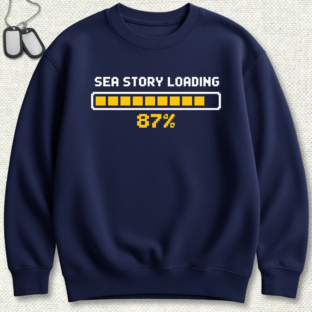 NavyHumor Sweatshirt S / Navy Sea Story Loading Screen Sweatshirt
