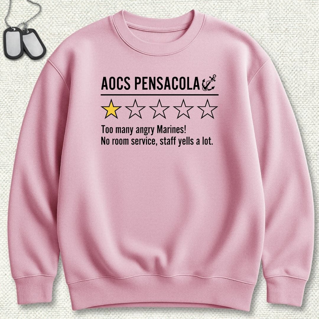 NavyHumor Sweatshirt S / Pink AOCS Pensacola Review Sweatshirt