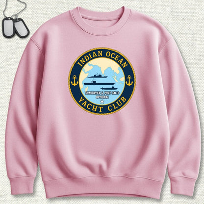 NavyHumor Sweatshirt S / Pink Indian Ocean Yacht Club Sweatshirt