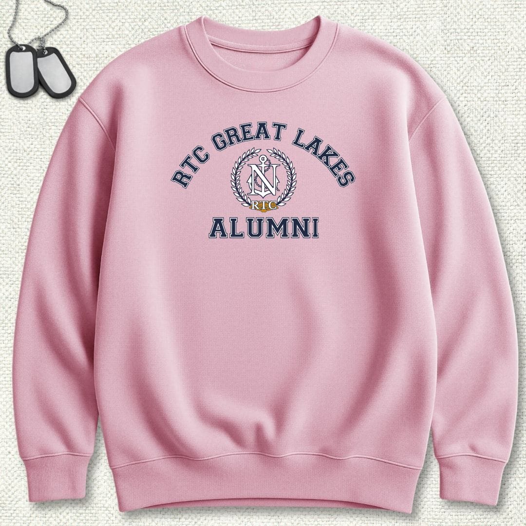 NavyHumor Sweatshirt S / Pink RTC Great Lakes Alumni Sweatshirt