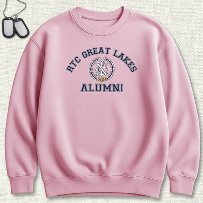 NavyHumor Sweatshirt S / Pink RTC Great Lakes Alumni Sweatshirt