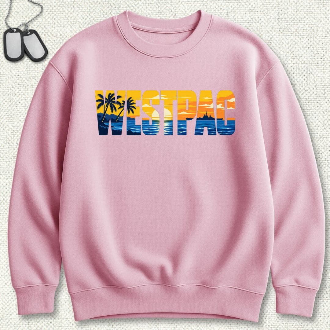 NavyHumor Sweatshirt S / Pink WESTPAC Sunset Sweatshirt