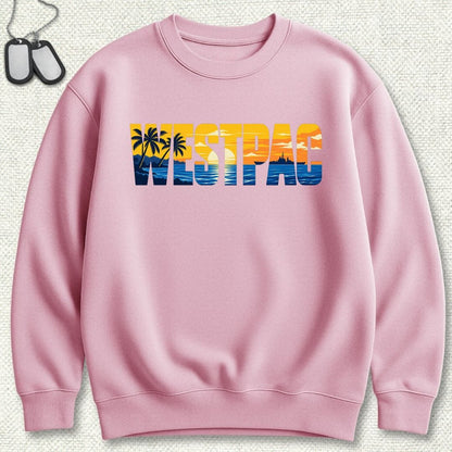 NavyHumor Sweatshirt S / Pink WESTPAC Sunset Sweatshirt