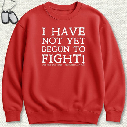 NavyHumor Sweatshirt S / Red Begun to Fight Sweatshirt