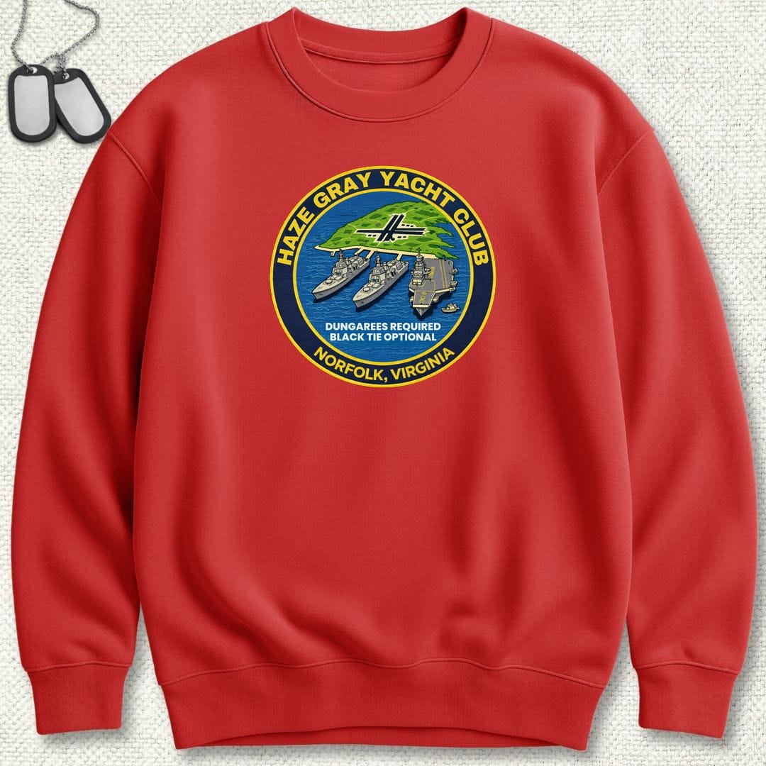 NavyHumor Sweatshirt S / Red Haze Gray Yacht Club - Norfolk Sweatshirt