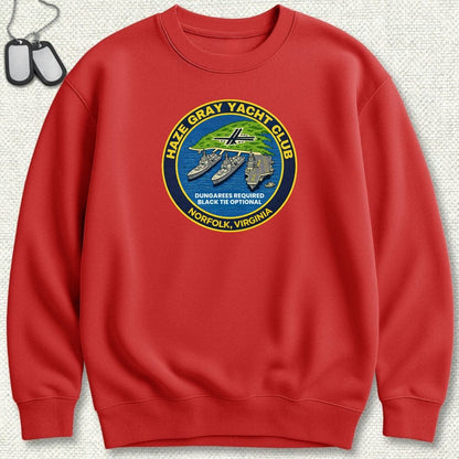 NavyHumor Sweatshirt S / Red Haze Gray Yacht Club - Norfolk Sweatshirt
