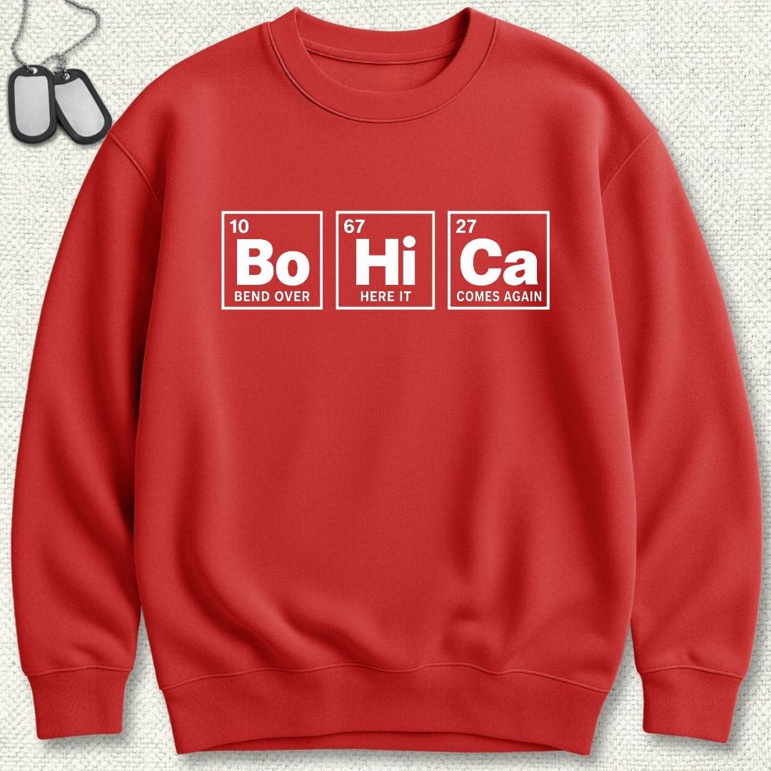 NavyHumor Sweatshirt S / Red Periodic BoHiCa Sweatshirt