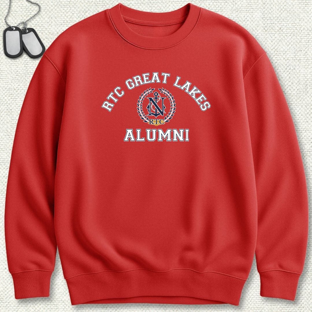 NavyHumor Sweatshirt S / Red RTC Great Lakes Alumni Sweatshirt