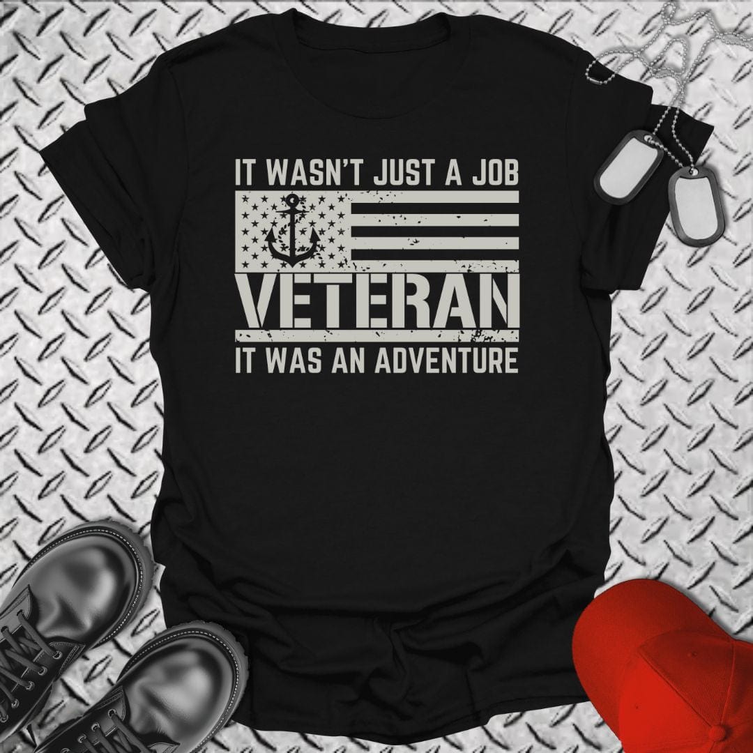 NavyHumor T-Shirt Black / S Adventure Veteran T-shirt