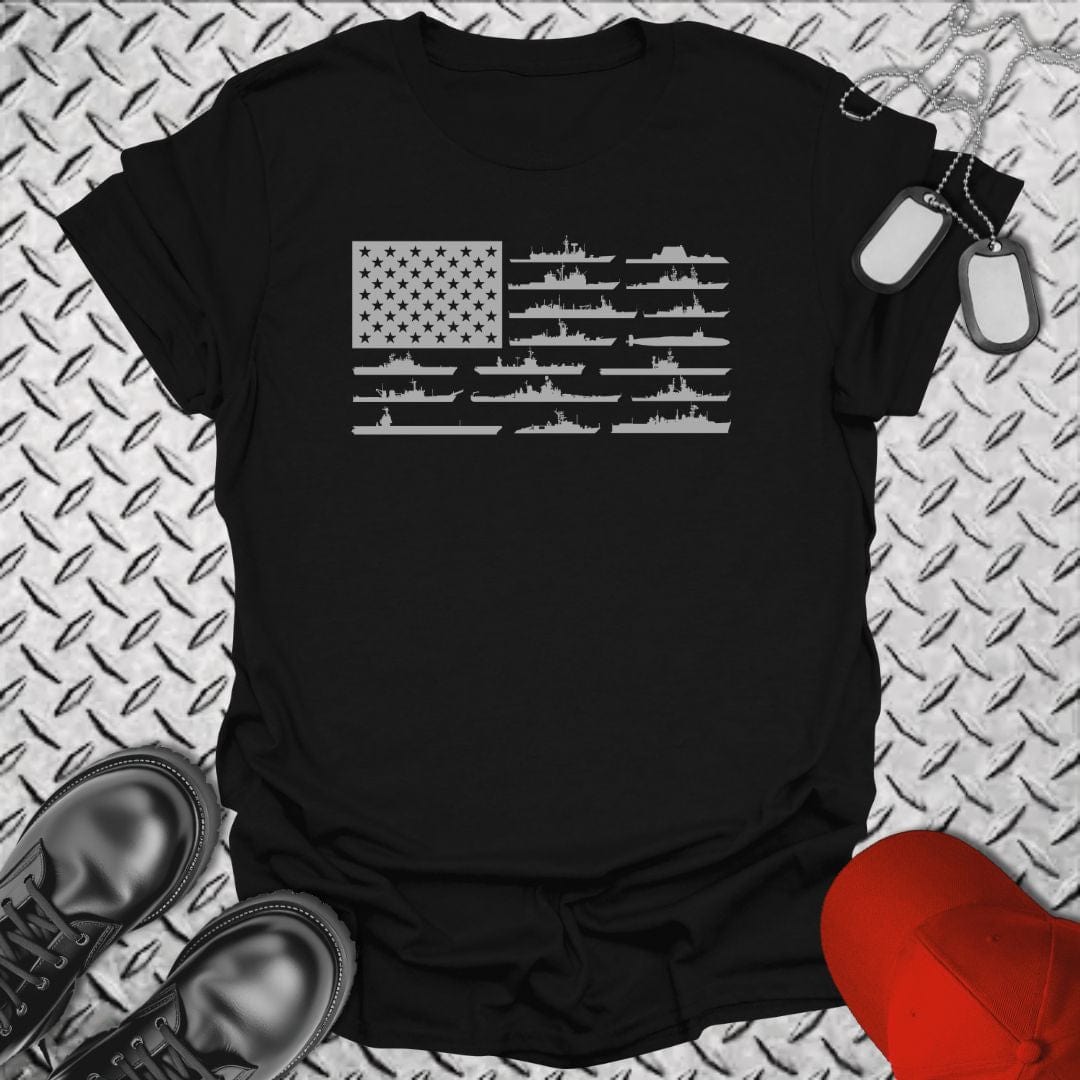 NavyHumor T-Shirt Black / S American Fleet T-shirt