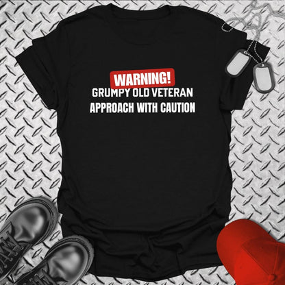 NavyHumor T-Shirt Black / S Approach With Caution