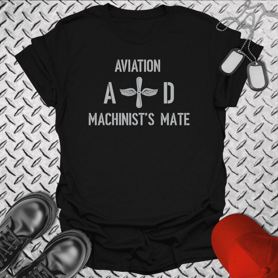 NavyHumor T-Shirt Black / S Aviation Machinist's Mate (AD) Insignia T-shirt