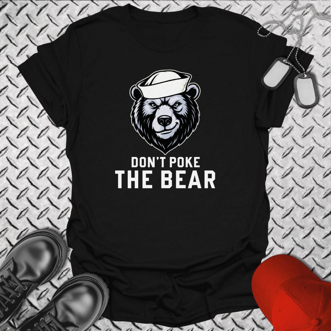 NavyHumor T-Shirt Black / S Don't Poke The Bear