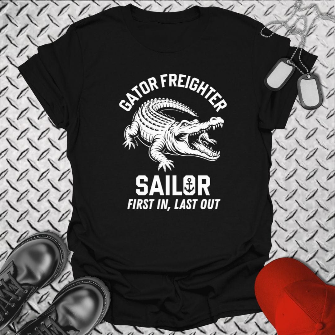 NavyHumor T-Shirt Black / S Gator Freighter Sailor T-shirt