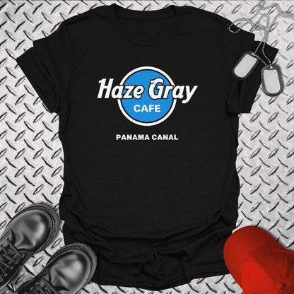 NavyHumor T-Shirt Black / S Haze Gray Cafe - Panama Canal T-shirt