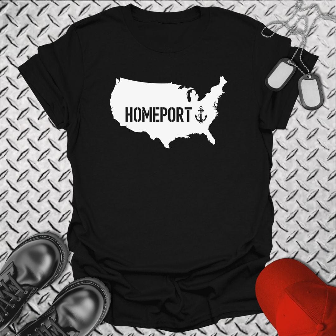 NavyHumor T-Shirt Black / S Homeport America T-shirt