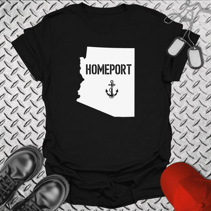NavyHumor T-Shirt Black / S Homeport Arizona T-shirt