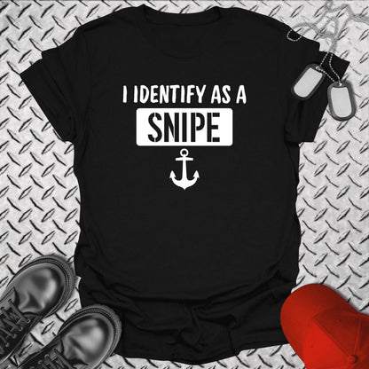 NavyHumor T-Shirt Black / S I Identify as a Snipe T-shirt