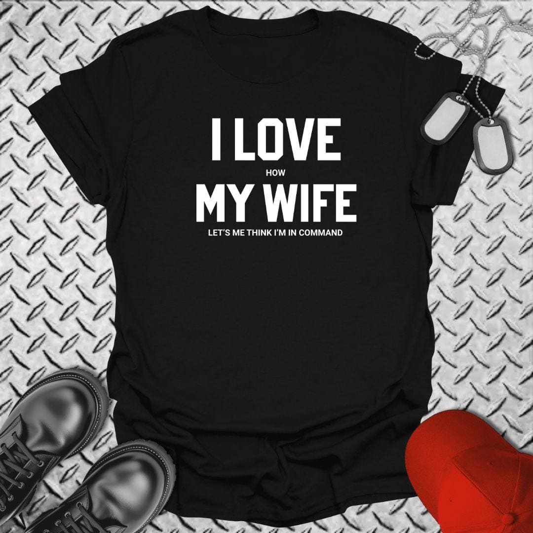NavyHumor T-Shirt Black / S I Love (How) My Wife T-shirt