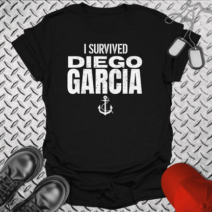 NavyHumor T-Shirt Black / S I Survived Diego Garcia T-shirt