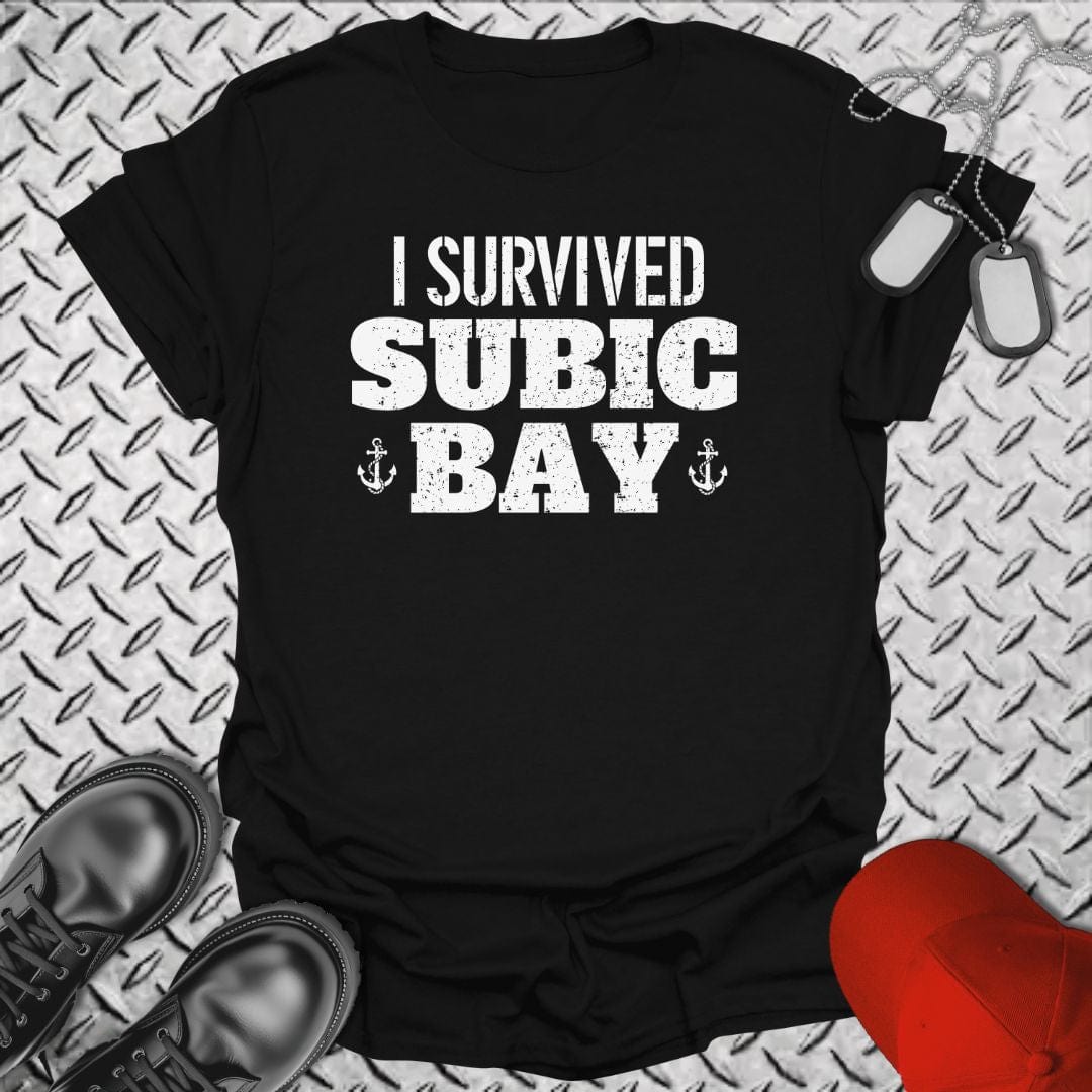 NavyHumor T-Shirt Black / S I Survived Subic Bay T-shirt