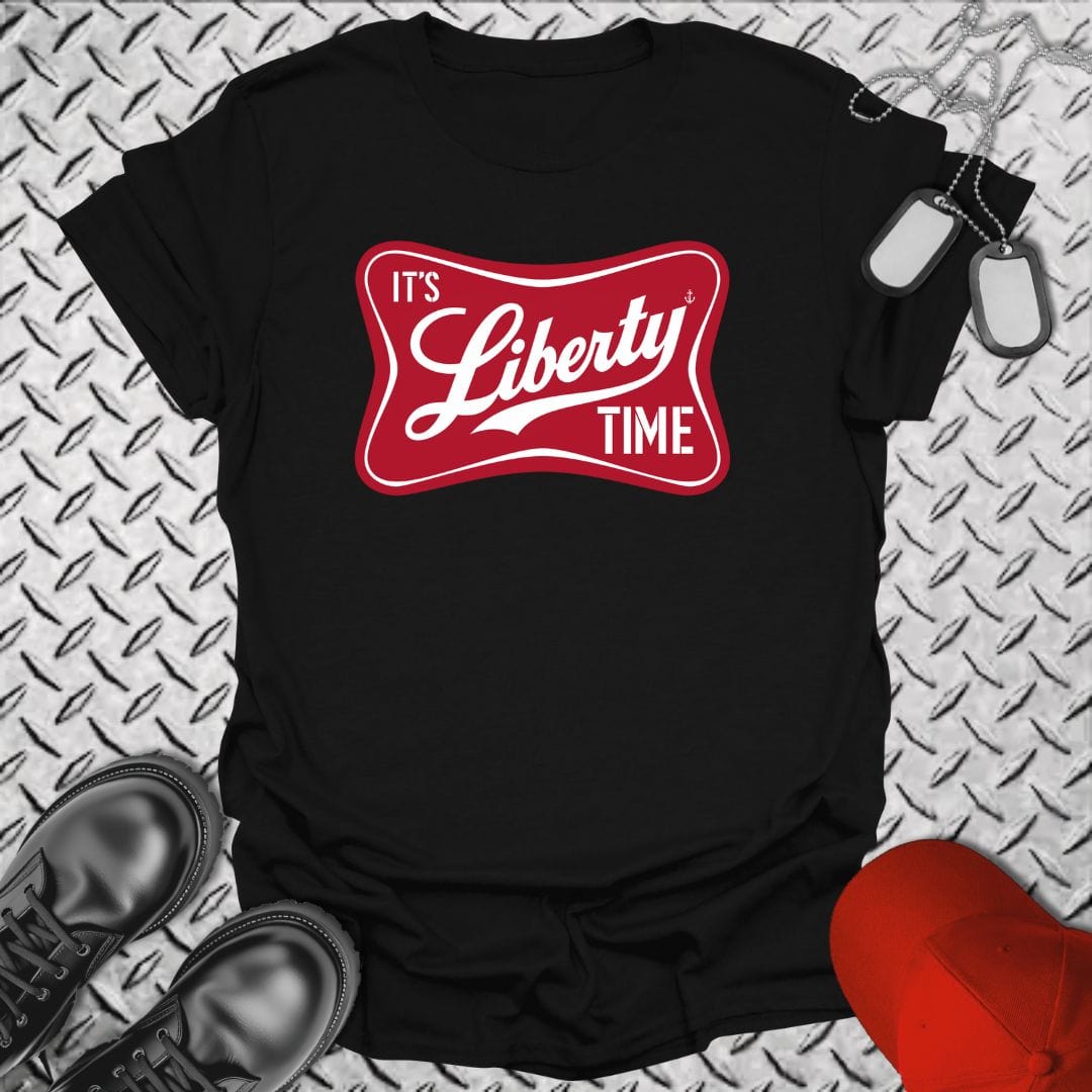 NavyHumor T-Shirt Black / S It's Liberty Time T-shirt