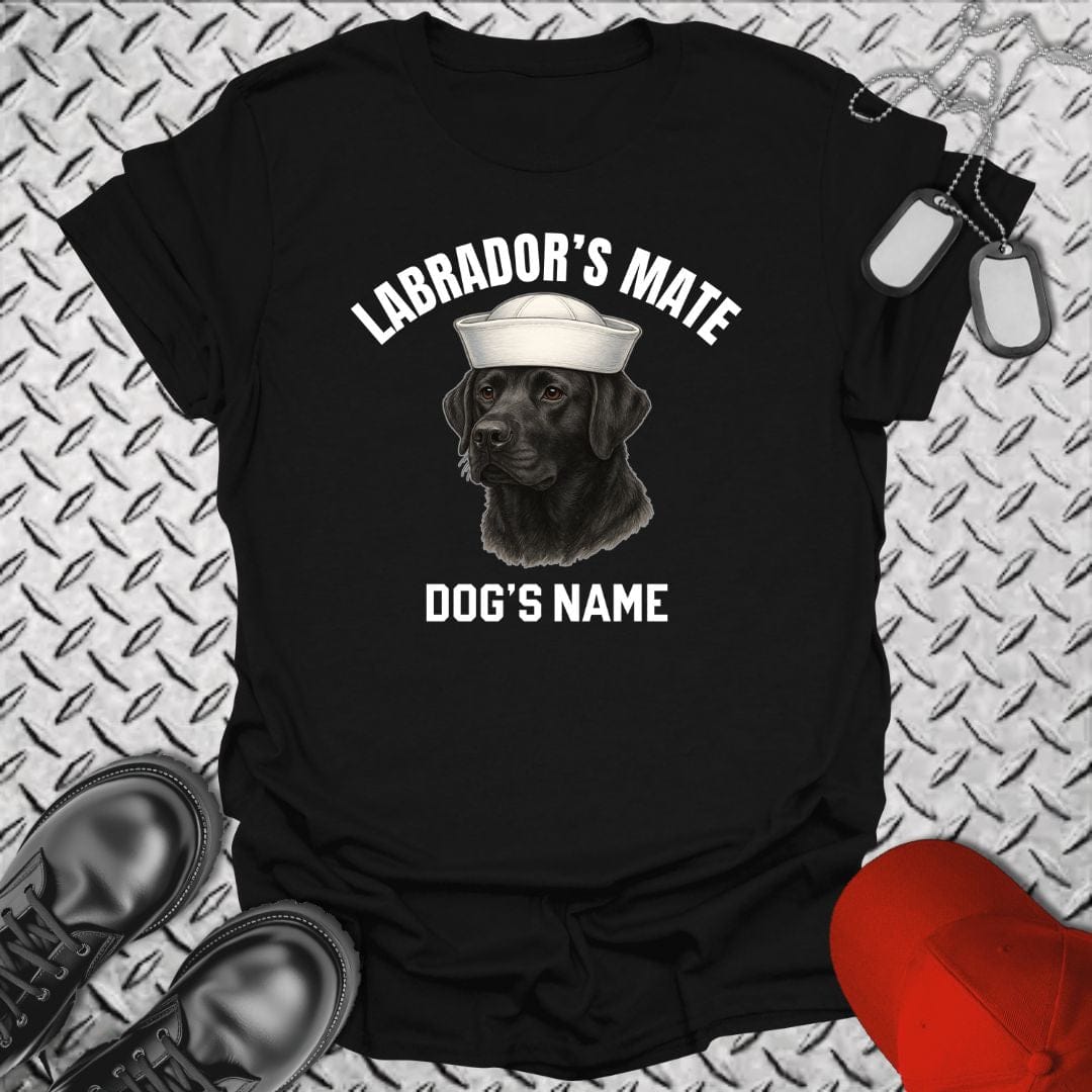 NavyHumor T-Shirt Black / S Labrador's Mate - Black