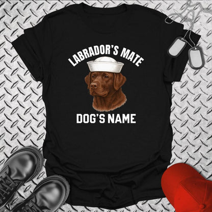 NavyHumor T-Shirt Black / S Labrador's Mate - Chocolate