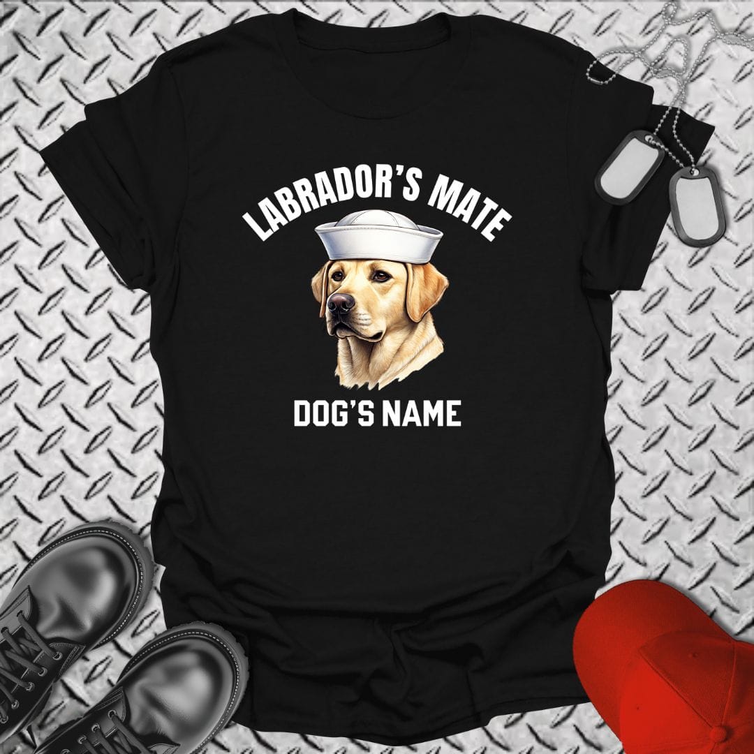 NavyHumor T-Shirt Black / S Labrador's Mate - Yellow