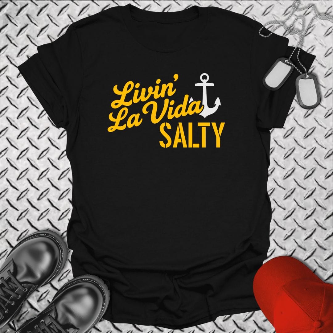 NavyHumor T-Shirt Black / S Livin' La Vida Salty T-shirt