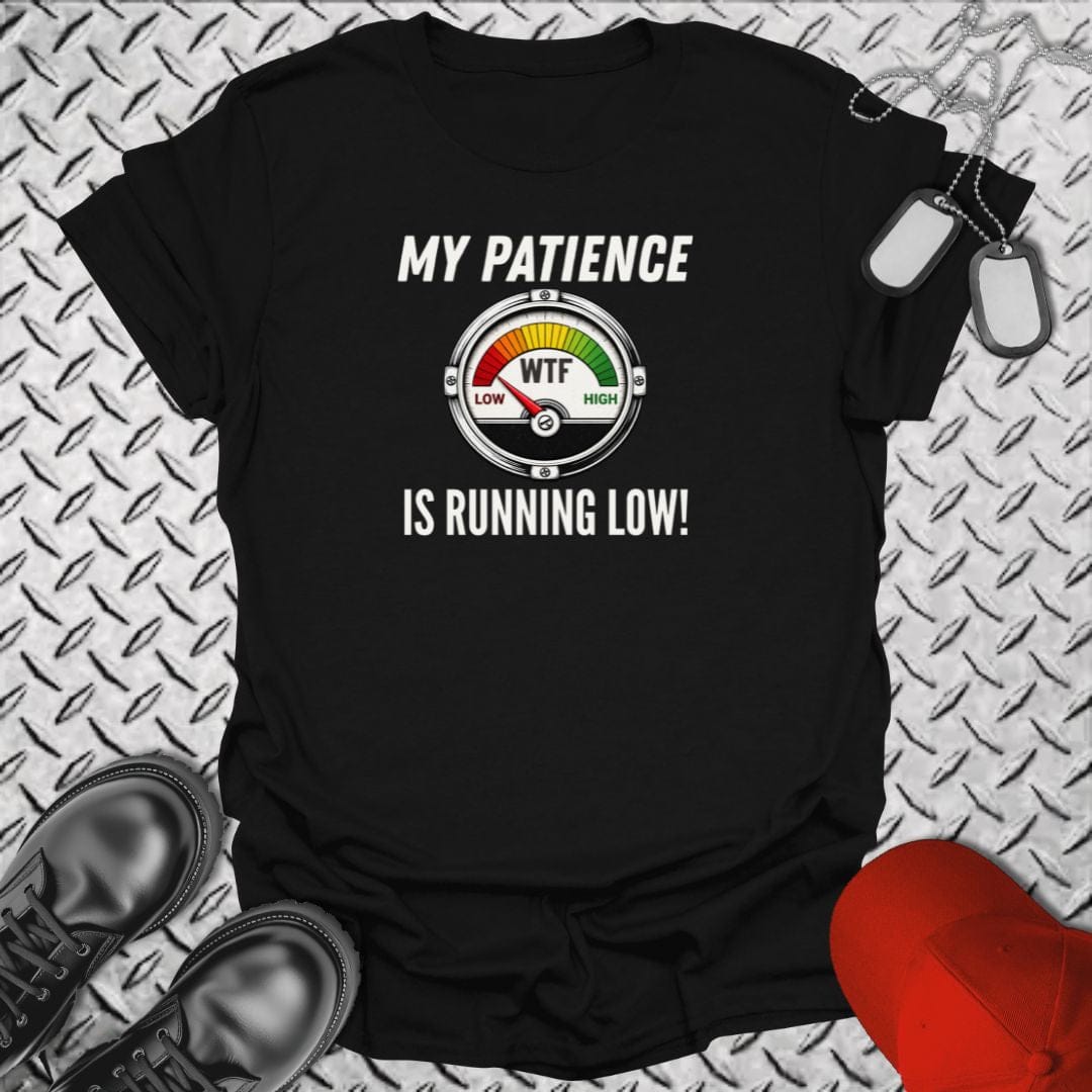 NavyHumor T-Shirt Black / S Low Patience