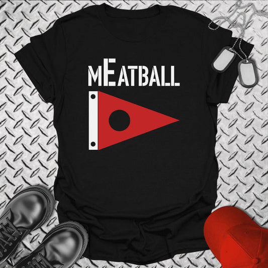 NavyHumor T-Shirt Black / S Meatball - Battle E Pennant T-shirt
