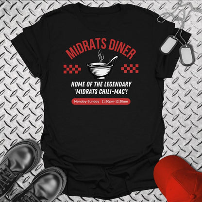 NavyHumor T-Shirt Black / S Midrats Diner Chili-Mac Tshirt