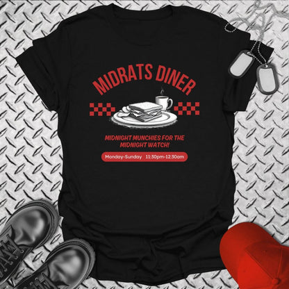 NavyHumor T-Shirt Black / S Midrats Diner T-shirt