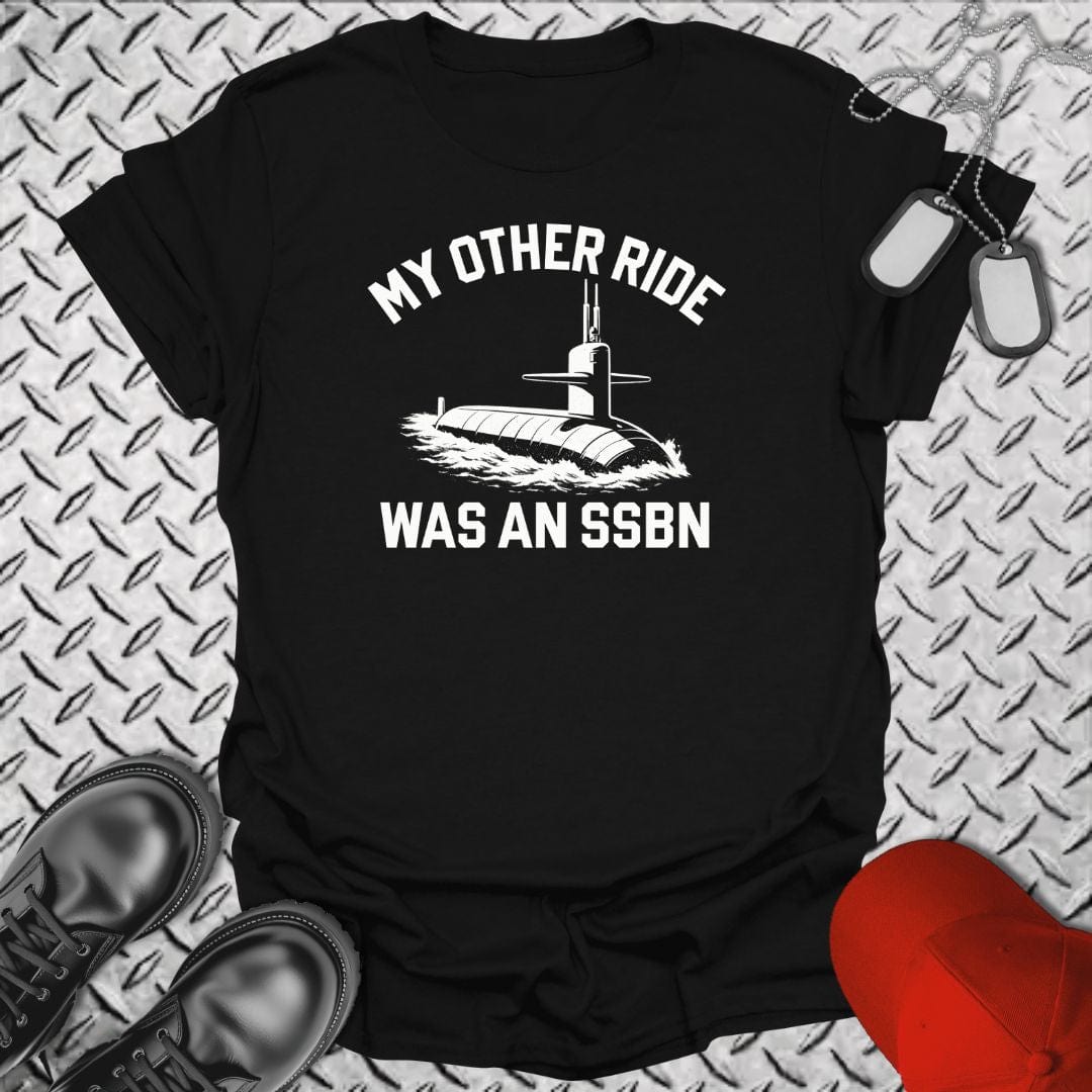 NavyHumor T-Shirt Black / S My Other Ride Was an SSBN T-shirt