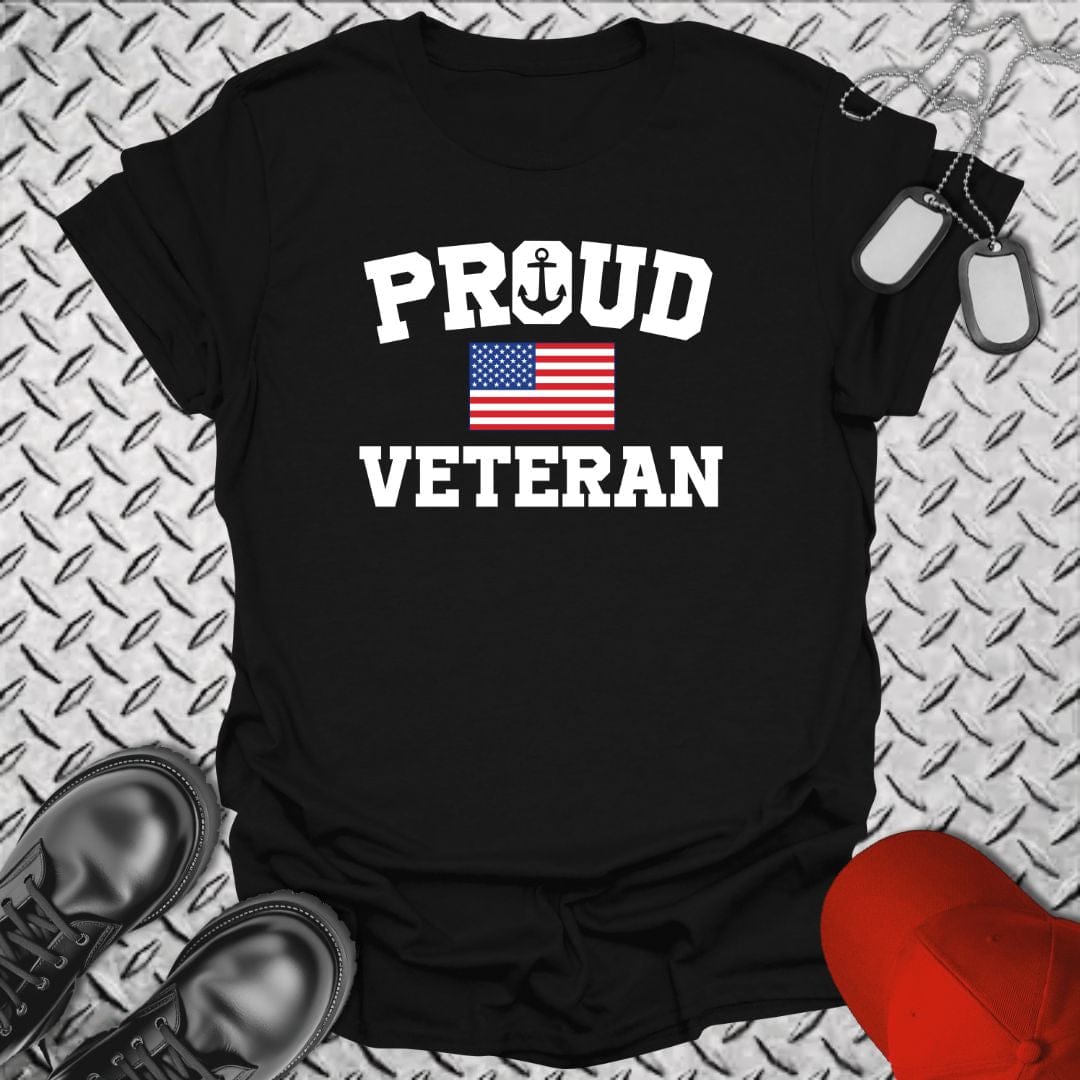 NavyHumor T-Shirt Black / S Proud Veteran