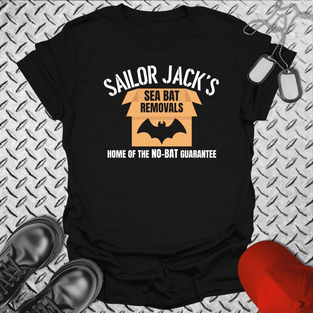 NavyHumor T-Shirt Black / S Sailor Jack's Sea Bat Removals T-shirt