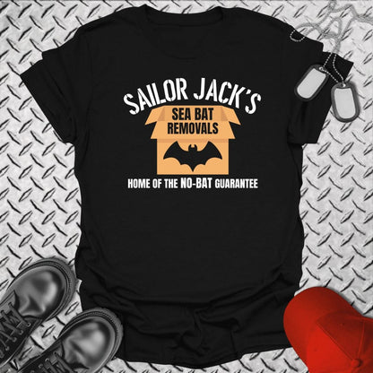 NavyHumor T-Shirt Black / S Sailor Jack's Sea Bat Removals T-shirt