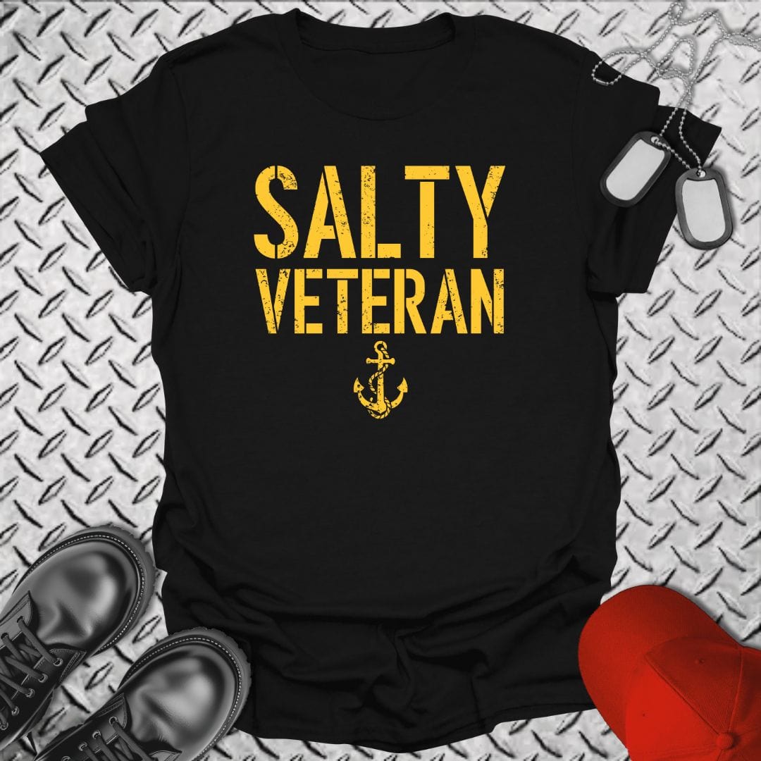 NavyHumor T-Shirt Black / S Salty Veteran T-shirt