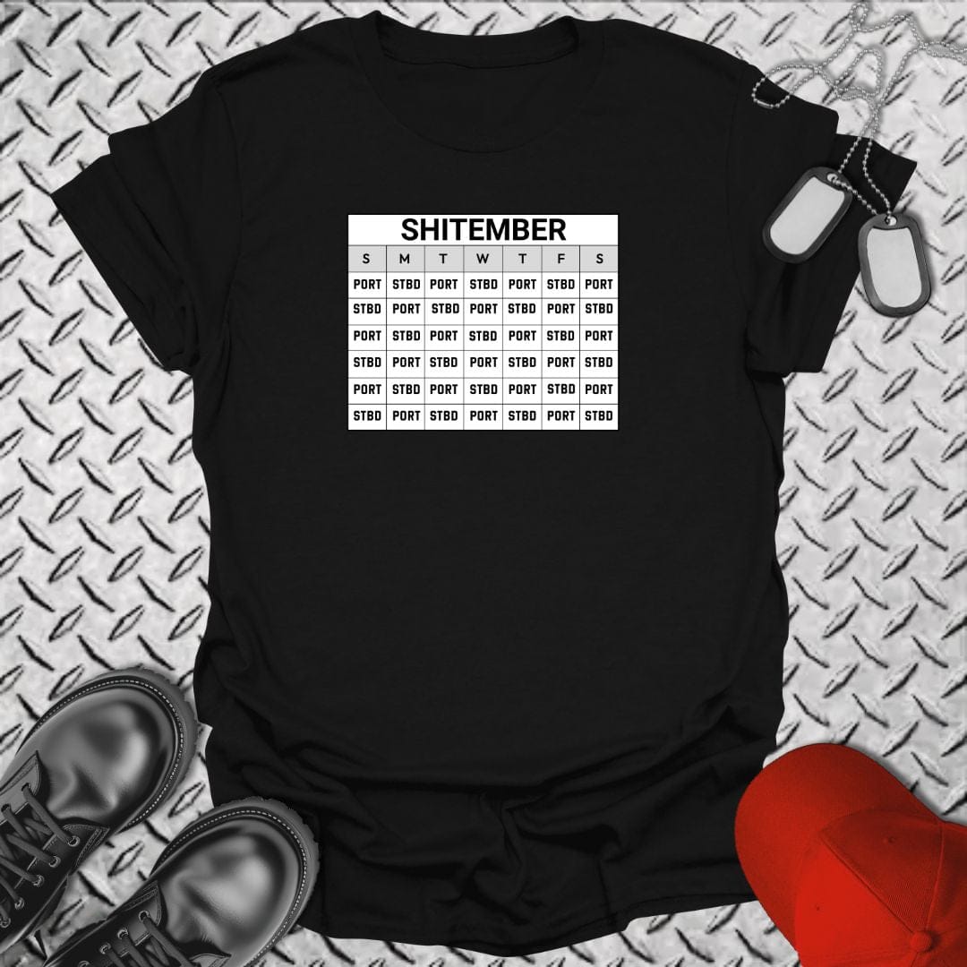 NavyHumor T-Shirt Black / S SHITEMBER Duty Calendar