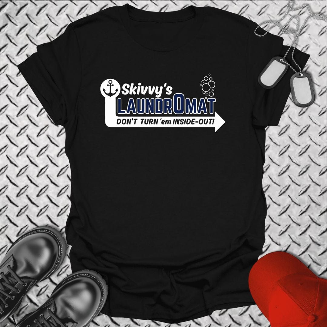 NavyHumor T-Shirt Black / S Skivvy's Laundromat T-shirt