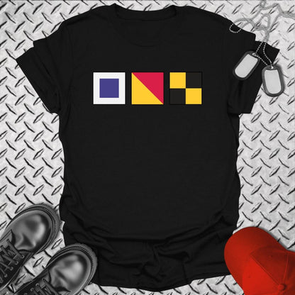 NavyHumor T-Shirt Black / S SOL- Sh*t Outta Luck Signal Flag