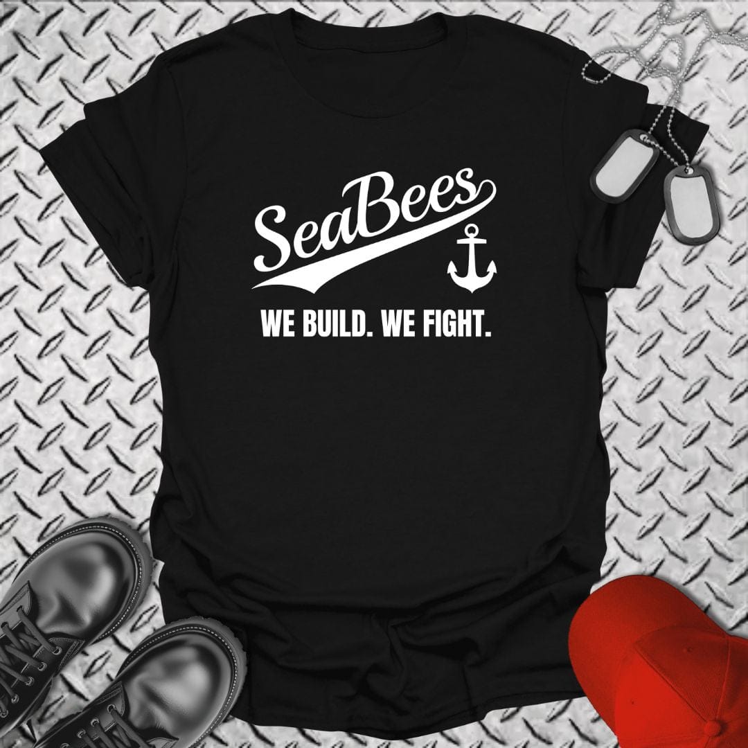 NavyHumor T-Shirt Black / S Team SeaBees T-shirt