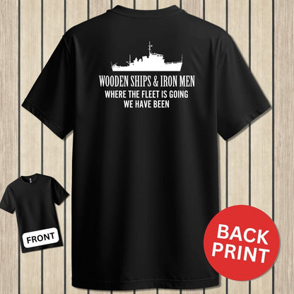 NavyHumor T-Shirt Black / S Wooden Ships - Iron Men
