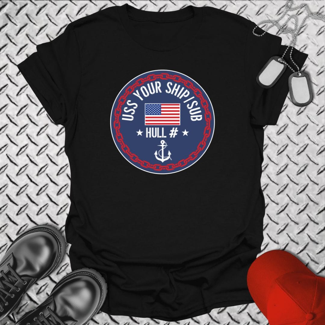 NavyHumor T-Shirt Black / S "Your Command" Crest T-shirt