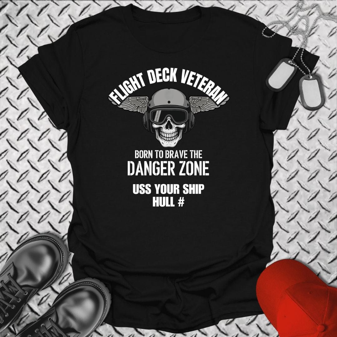 NavyHumor T-Shirt Black / S "Your Ship" Flight Deck Veteran T-shirt
