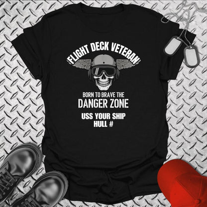 NavyHumor T-Shirt Black / S "Your Ship" Flight Deck Veteran T-shirt