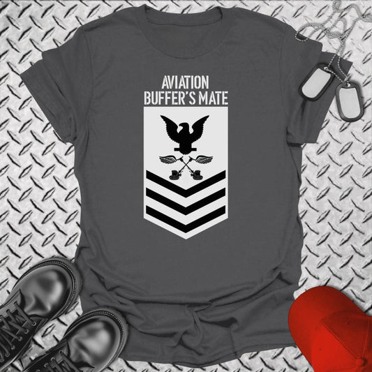 NavyHumor T-Shirt Charcoal / S Aviation Buffer's Mate PO1 T-shirt